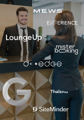 receptionniste avec un client